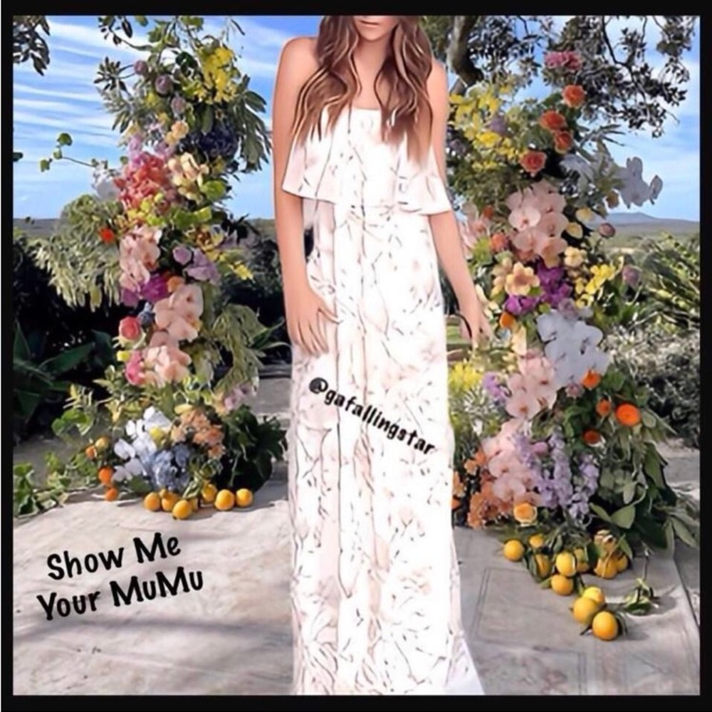 Show Me Your MuMu Ruffled Floral Maxi Dress